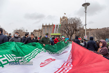 راهپیمایی خودرویی ۲۲ بهمن مردم تبریز