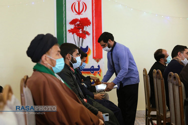 جشن چهل و سومین سالگرد پیروزی انقلاب اسلامی در جامعه المصطفی مشهد با حضور آیت الله حسینی بوشهری