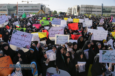 راهپیمایی عفاف و حجاب در مشهد