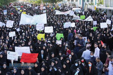 راهپیمایی عفاف و حجاب در مشهد