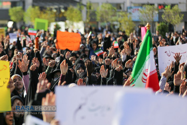 راهپیمایی عفاف و حجاب در مشهد