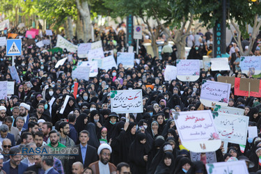 راهپیمایی عفاف و حجاب در مشهد