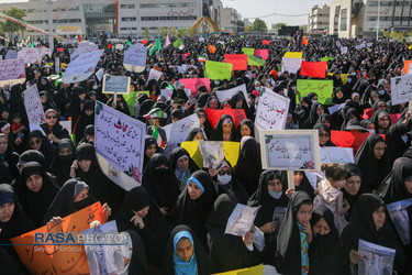 راهپیمایی عفاف و حجاب در مشهد