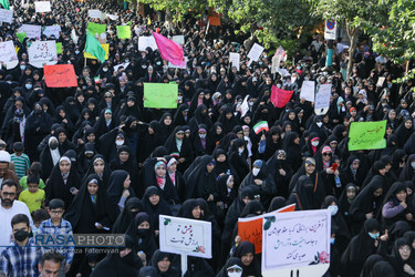 راهپیمایی عفاف و حجاب در مشهد