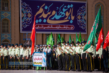 «عهد سربازی» نیرو‌های مسلح با امام زمان (عج) در جمکران‎‎