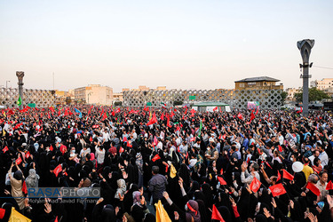 اجتماع بزرگ مردمی بیعت با امام زمان (عج) در میدان امام حسین (ع) تهران