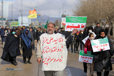 راهپیمایی ۲۲ بهمن در بجنورد