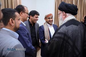دیدار سخنگوی انصارالله یمن با رهبر انقلاب