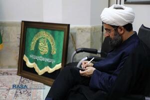 دیدار هیات امنای بقعه متبرکه امامزاده موسی مبرقع (ع) با تولیت حرم حضرت معصومه(س)