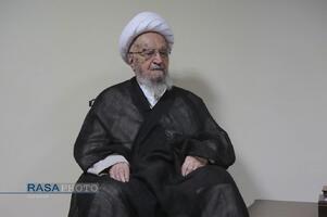 حضور حضرت آیت الله مکارم شیرازی در مسجد مقدس جمکران
