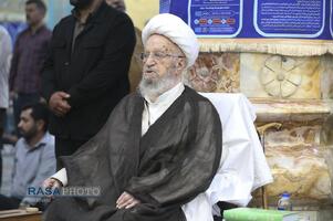 حضور حضرت آیت الله مکارم شیرازی در مسجد مقدس جمکران