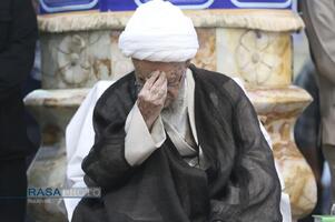 حضور حضرت آیت الله مکارم شیرازی در مسجد مقدس جمکران