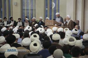 سخنرانی حضرت آیت‌الله جوادی آملی در دار العلم امام خوئی در نجف اشرف