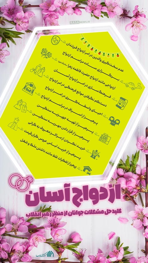 اطلاع نگاشت | ازدواج آسان؛ کلید حل مشکلات جوانان