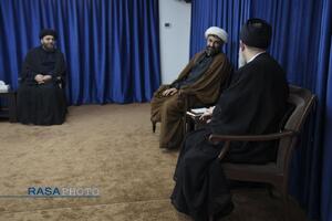 دیدار مدیرعامل  و دبیران خبرگزاری رسا با حجت‌الاسلام والمسلمین سیدهاشم الحیدری از فرماندهان جبهه مقاومت