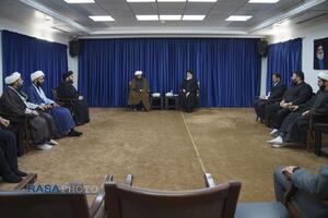 دیدار مدیرعامل  و دبیران خبرگزاری رسا با حجت‌الاسلام والمسلمین سیدهاشم الحیدری از فرماندهان جبهه مقاومت