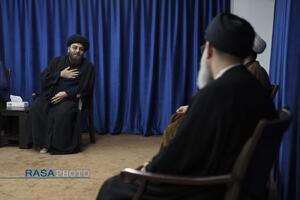 دیدار مدیرعامل  و دبیران خبرگزاری رسا با حجت‌الاسلام والمسلمین سیدهاشم الحیدری از فرماندهان جبهه مقاومت