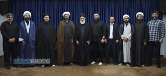 دیدار مدیرعامل  و دبیران خبرگزاری رسا با حجت‌الاسلام والمسلمین سیدهاشم الحیدری از فرماندهان جبهه مقاومت