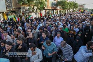 تشییع پیکر مطهر ۸ شهید حمله رژیم صهیونیستی در قم