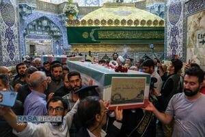 تشییع پیکر مطهر ۸ شهید حمله رژیم صهیونیستی در قم