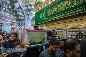 تشییع پیکر مطهر ۸ شهید حمله رژیم صهیونیستی در قم