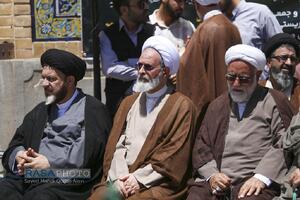 اجتماع طلاب حوزه علمیه قم در محکومیت رژیم صهیونستی و حمایت از نیروهای مسلح