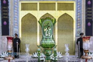 آیین اذن عزا و تعویض پرچم حرم مطهر رضوی در آغاز ماه محرم