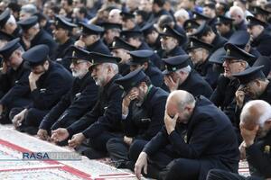 آیین اذن عزا و تعویض پرچم حرم مطهر رضوی در آغاز ماه محرم