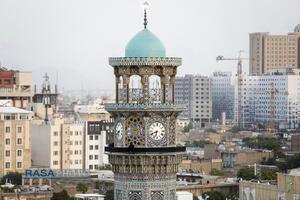 آیین اذن عزا و تعویض پرچم حرم مطهر رضوی در آغاز ماه محرم