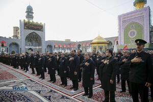 آیین اذن عزا و تعویض پرچم حرم مطهر رضوی در آغاز ماه محرم