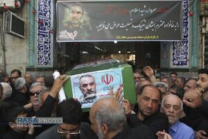 تشییع پیکر پاک سرلشکر شهید حاج محمدحسن محققی در تهران