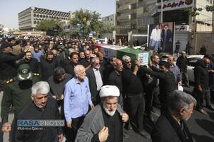 تشییع پیکر پاک سرلشکر شهید حاج محمدحسن محققی در تهران
