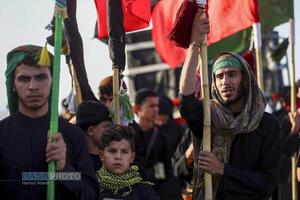 حرکت زائران اربعین حسینی (ع) از جنوب عراق- رأس البیشه
