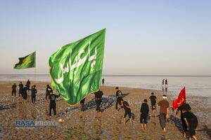 حرکت زائران اربعین حسینی (ع) از جنوب عراق- رأس البیشه