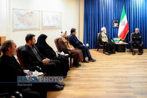 دیدار مسعود پزشکیان رئیس جمهور با آیت الله علیرضا اعرافی مدیر حوزه‌های علمیه
