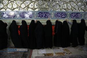 آیین غبارروبی حرم مطهر بانوی کرامت (س) با حضور اصحاب رسانه