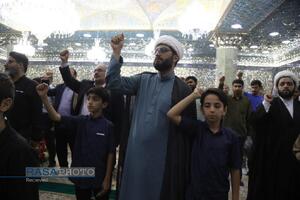 آیین غبارروبی حرم مطهر بانوی کرامت (س) با حضور اصحاب رسانه
