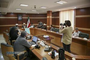 نشست خبری رونمایی از پوستر و فراخوان هفتمین همایش کتاب سال حکومت اسلامی