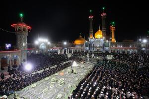 آیین شمعدان‌ در شام رحلت بانوی کرامت (س)