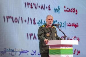 سردار جمیری | سی و یکمین یادواره سرلشکر شهید مهدی زین الدین، سرداران و ۶۱۲۸ شهید والامقام استان قم و همچنین اجلاسیه شهدای دانش آموز قم