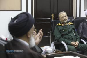 دیدار رئیس سازمان بسیج مستضعفین با مراجع تقلید و علما در قم