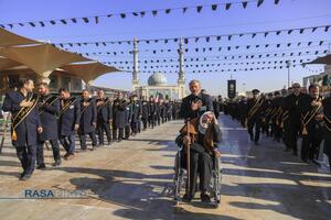 تشییع پیکر پاک ۷ شهید گمنام دفاع مقدس در قم