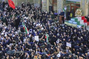 تشییع پیکر پاک ۷ شهید گمنام دفاع مقدس در قم