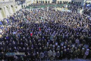 تشییع پیکر پاک ۷ شهید گمنام دفاع مقدس در قم