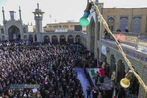 تشییع پیکر پاک ۷ شهید گمنام دفاع مقدس در قم