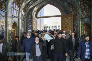 مراسم تشییع و خاکسپاری ابوالشهید حاج‌آقا عبدالله طائب