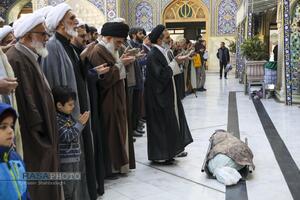 مراسم تشییع و خاکسپاری ابوالشهید حاج‌آقا عبدالله طائب