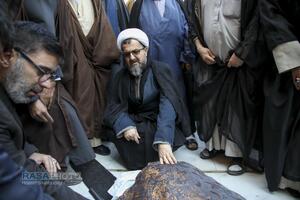 مراسم تشییع و خاکسپاری ابوالشهید حاج‌آقا عبدالله طائب