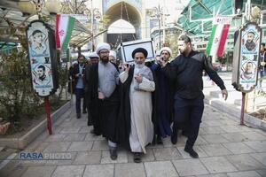 مراسم تشییع و خاکسپاری ابوالشهید حاج‌آقا عبدالله طائب