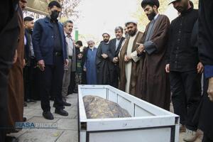 مراسم تشییع و خاکسپاری ابوالشهید حاج‌آقا عبدالله طائب